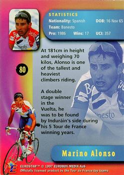 1997 Eurostar Tour de France #80 Marino Alonso Back